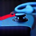 Oyun konsolu gamepad'i yakın çekim