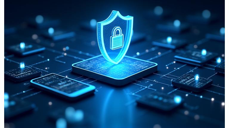 Kişisel veri toplama süreçlerini gösteren şematik bir görsel, GDPR ve KVKK logoları ile güvenlik kalkanları içerir.